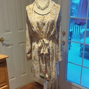 3 Peice J. Crew Cream and Yellow Floral Pajama Set